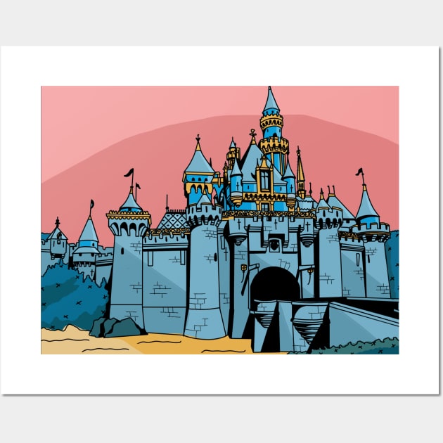 Castle on Main: Sunset Wall Art by tylergabbard